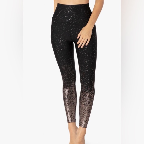 Beyond Yoga Black Alloy Ombre High Waisted Leggings - Picture 5 of 6